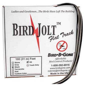 Bird Jolt Flat Track 100' Kit With Hardware Black BJFTKIT-BLK